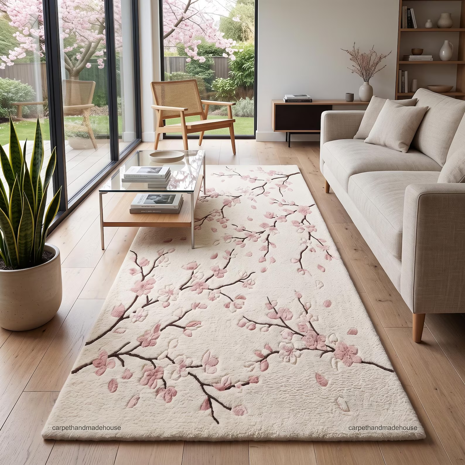 Hand Tufted Cherry Blossom Rug, cover image