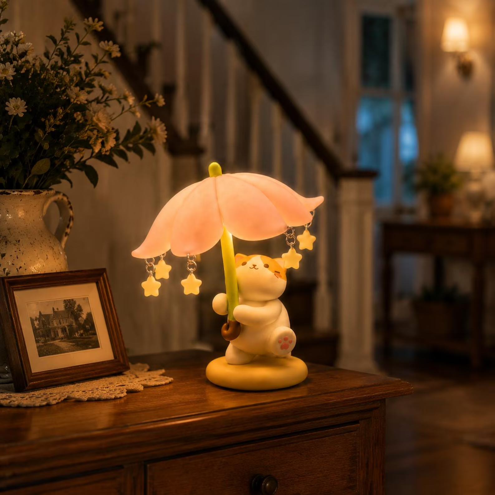 Handmade Cat Umbrella Night cover image