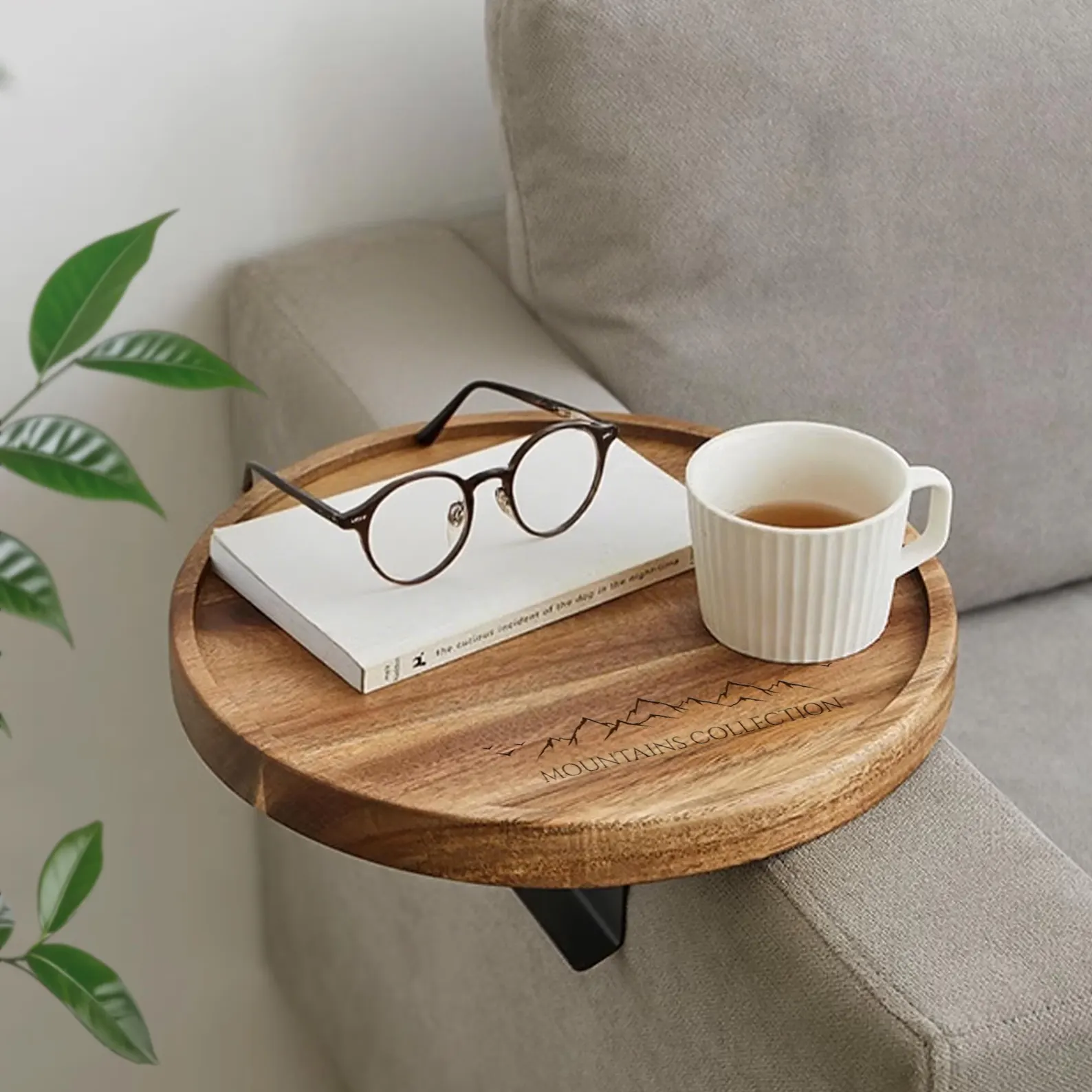 Birthday Custom Wood Sofa Arm Table cover image