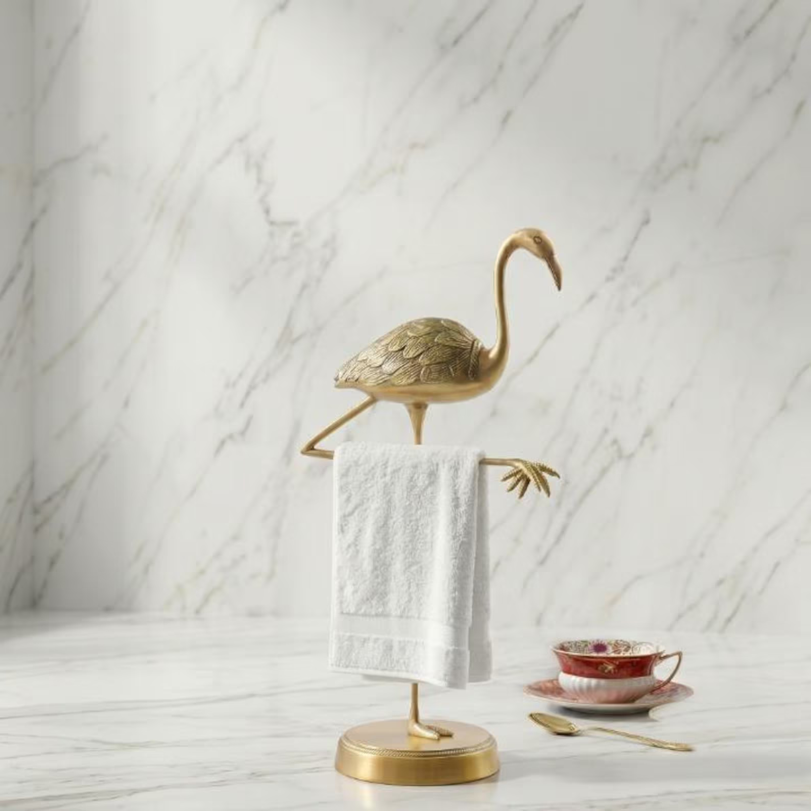 Gold Crane Towel Stand, cover image