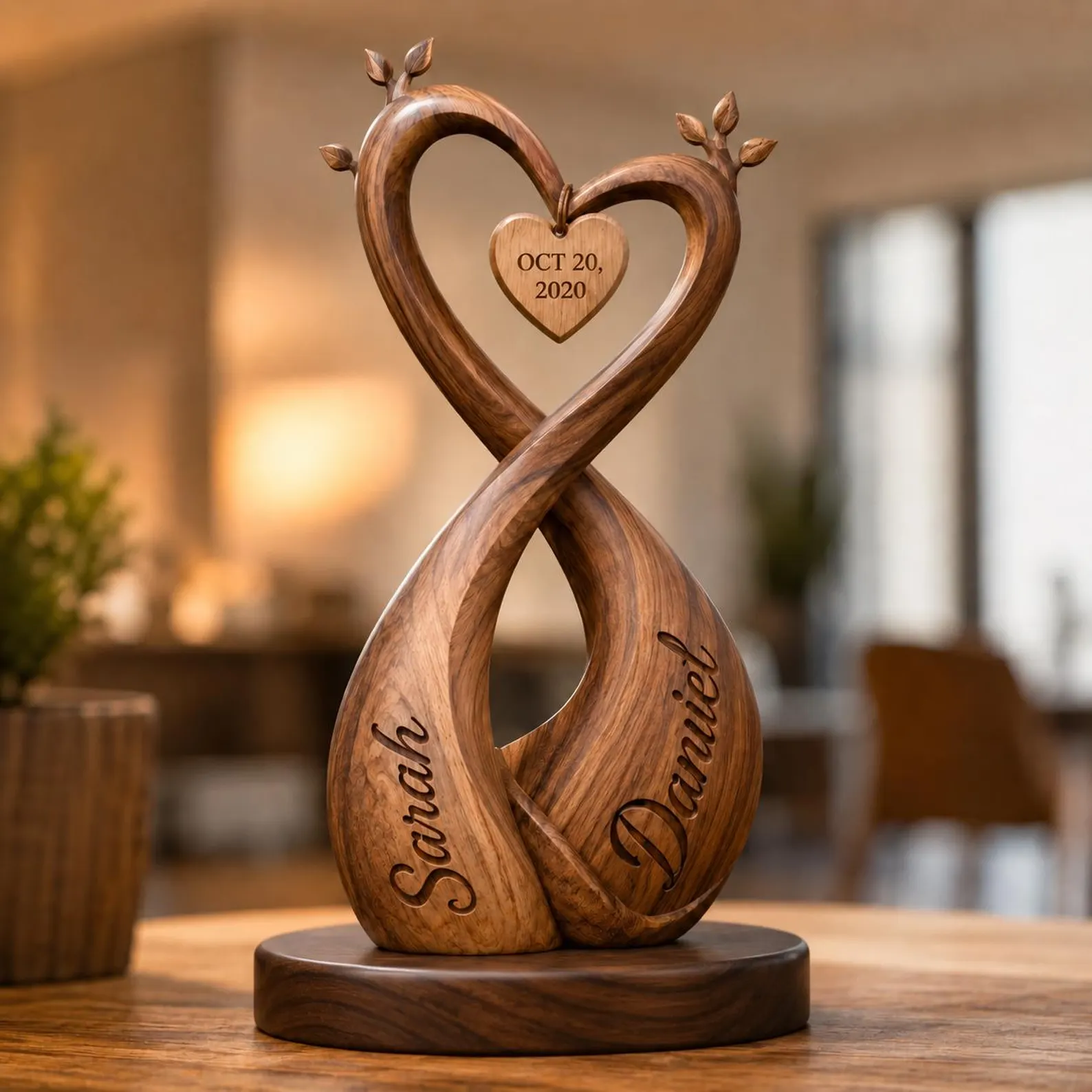 Personalized Infinity Heart Sculpture cover image